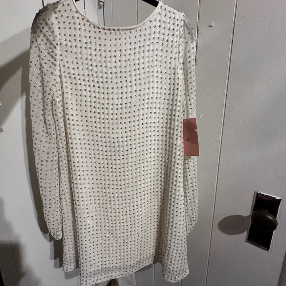 ANTHROPOLOGIE BHLDN WEDDING DRESS Elegant White Embellished Women's dress - Picture 5 of 9